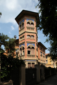 Bologna. Itinerario dell'architettura Liberty. Villa in via Audinot 29.