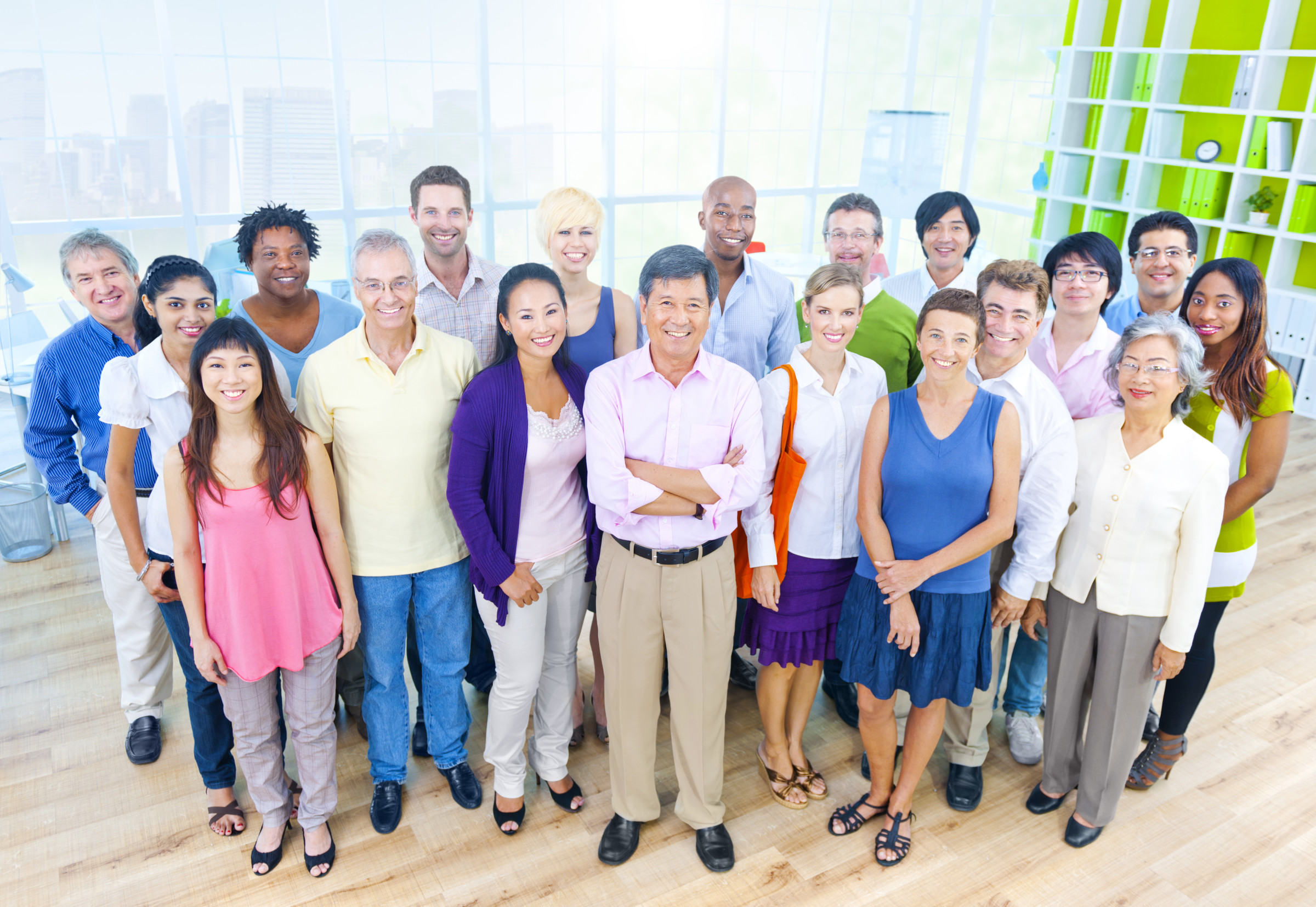 Group of Business People in Casual Office Environment